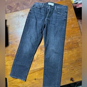 Mother black denim jeans the tomcat